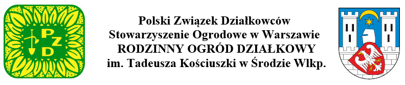 Rodzinny ogród działkowy im. Tadeusza Kościuszki w Środzie Wlkp.